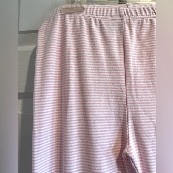 NWT- CARTERS 2 Pc PJ Set / Pink & White Striped Leggings & Pink, Long Sleeve Top - Picture 9 of 12